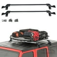 thumbnail image 3 of 1 Pair 200LBS Roof Rack Crossbar Adjustable Aliuminum Roof Rail Crossbar Retractable Baggage Luggage Carrier Top Roof Crossbar, 3 of 6
