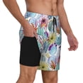 thumbnail image 3 of Haiem Cactus1 Men'S Quick-Dry Swim Trunks: Comfortable Beach Shorts With Mesh Lining And Pockets - Ideal For Swimming And Sunbathing 3x-Large, 3 of 9