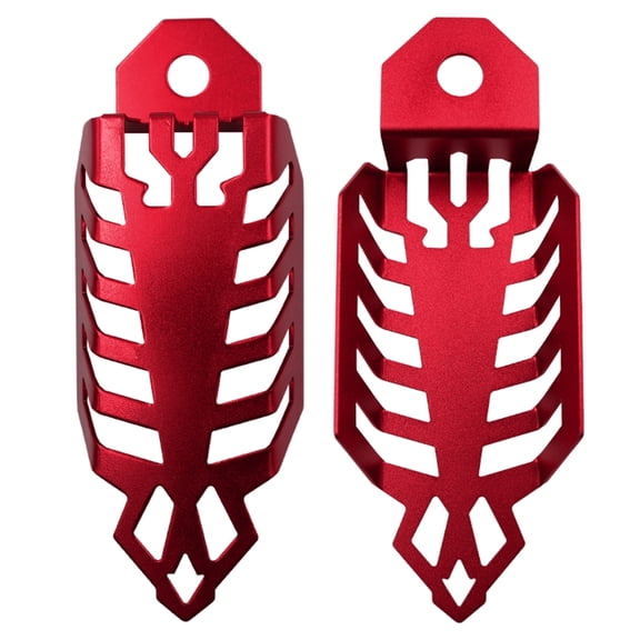 Motorcycle Bike Front Fork Cover, Aluminum Front Fork Cover Protector Shock Gaiters Pad