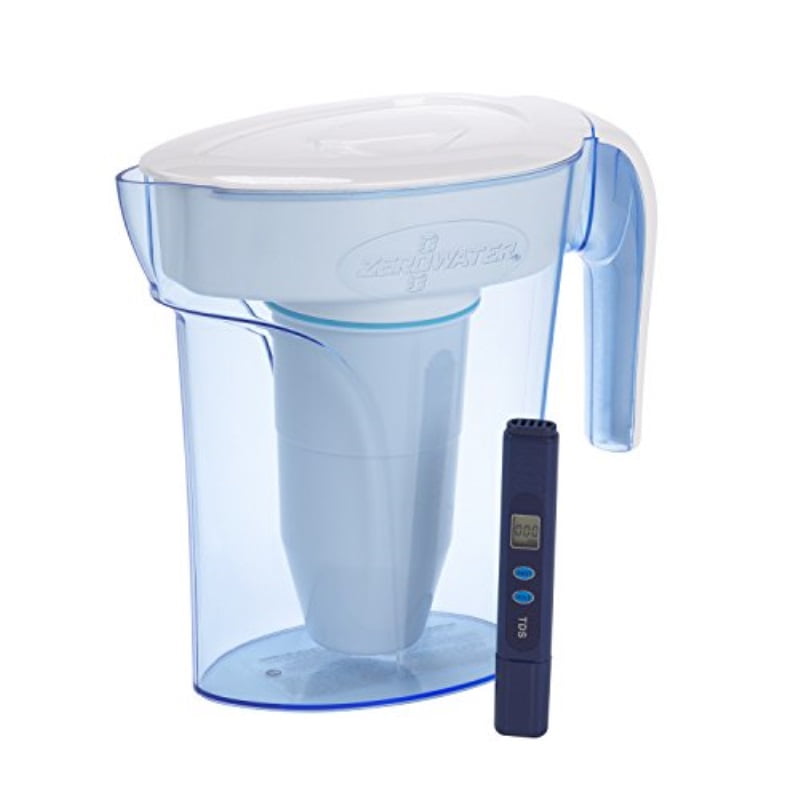 Home & Garden ZeroWater 8 Cup Pitcher with Free Water Quality Meter BPA