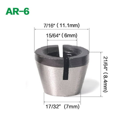 

6/ 6.35/ 8mm Shank Router Bit Extension Collet Chuck Engraving Trimming Machine