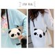 thumbnail image 1 of Bolso bandolera de panda de felpa 3D Para mujer JShteea Bolso bandolera pequeño con cremallera, 1 of 9
