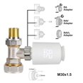 thumbnail image 2 of ZigBee Válvula termostática inteligente Control de voz Radiador Actuador Termostato, 2 of 6