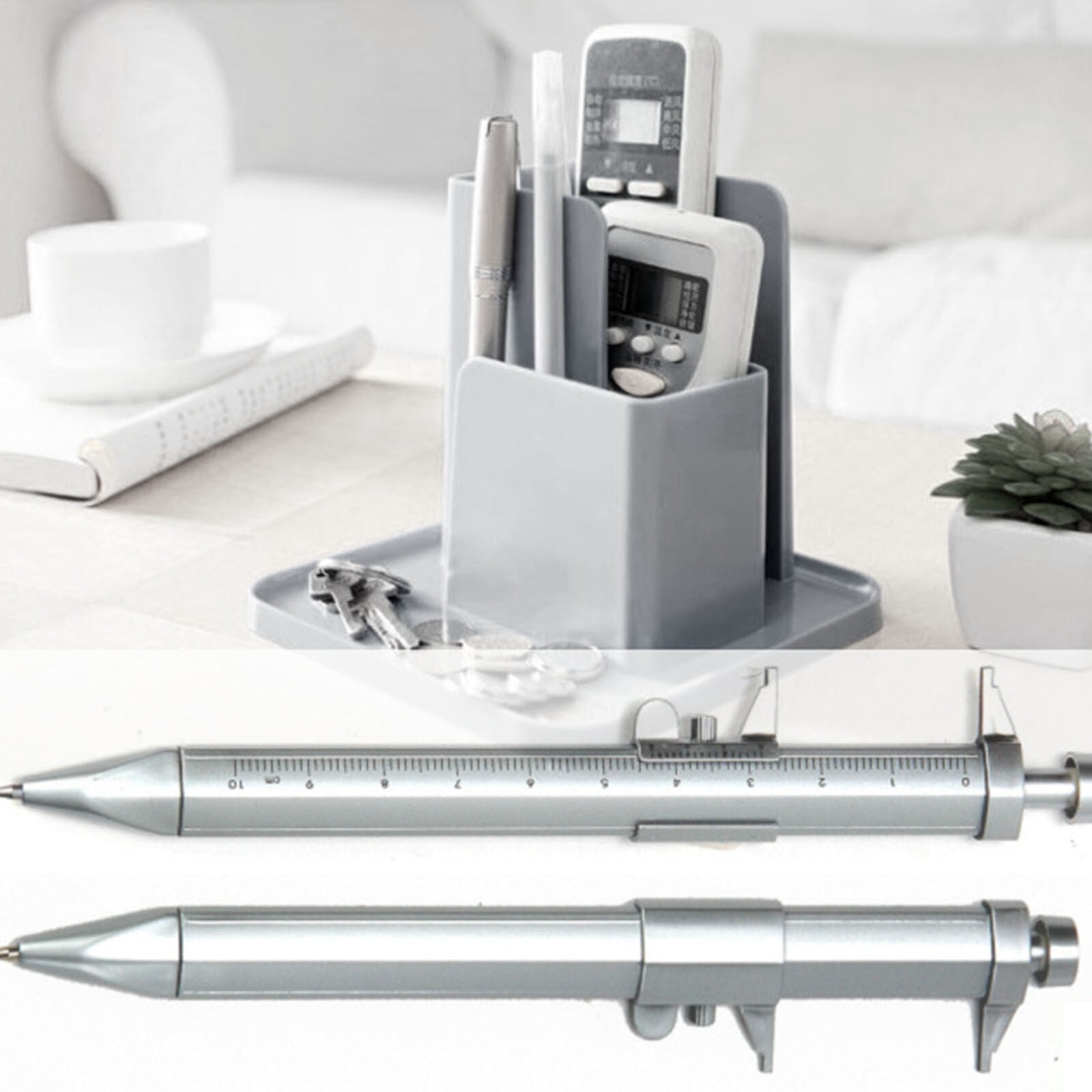 Multi Tool Pen 6 in 1 Gadgets Gift Idea Spirit Level Stylus Screw Driver Ruler