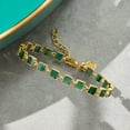 thumbnail image 3 of Ross-Simons 7.75 ct. t.w. Emerald Square-Link Bracelet in 18kt Gold Over Sterling, Women's, Adult, 3 of 6