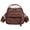 Brown, variant on Elegant Solid Color Baby Diaper Bag Large Capacity Casual Front Pocket Crossbody Baby Bags for Girl Pañaleras Para Beb.
