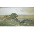 thumbnail image 2 of Inness, George  18x12 Gold Ornate Wood Framed with Double Matting Museum Art Print Titled - Olive Trees at Tivoli 1873, 2 of 4
