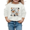 thumbnail image 2 of Chandail à Capuche d'Halloween pour Filles, Doux et Confortable, Tenue Décontractée Automne Hiver pour Tout-Petits, Manches Longues, Col Rond, 2 of 3