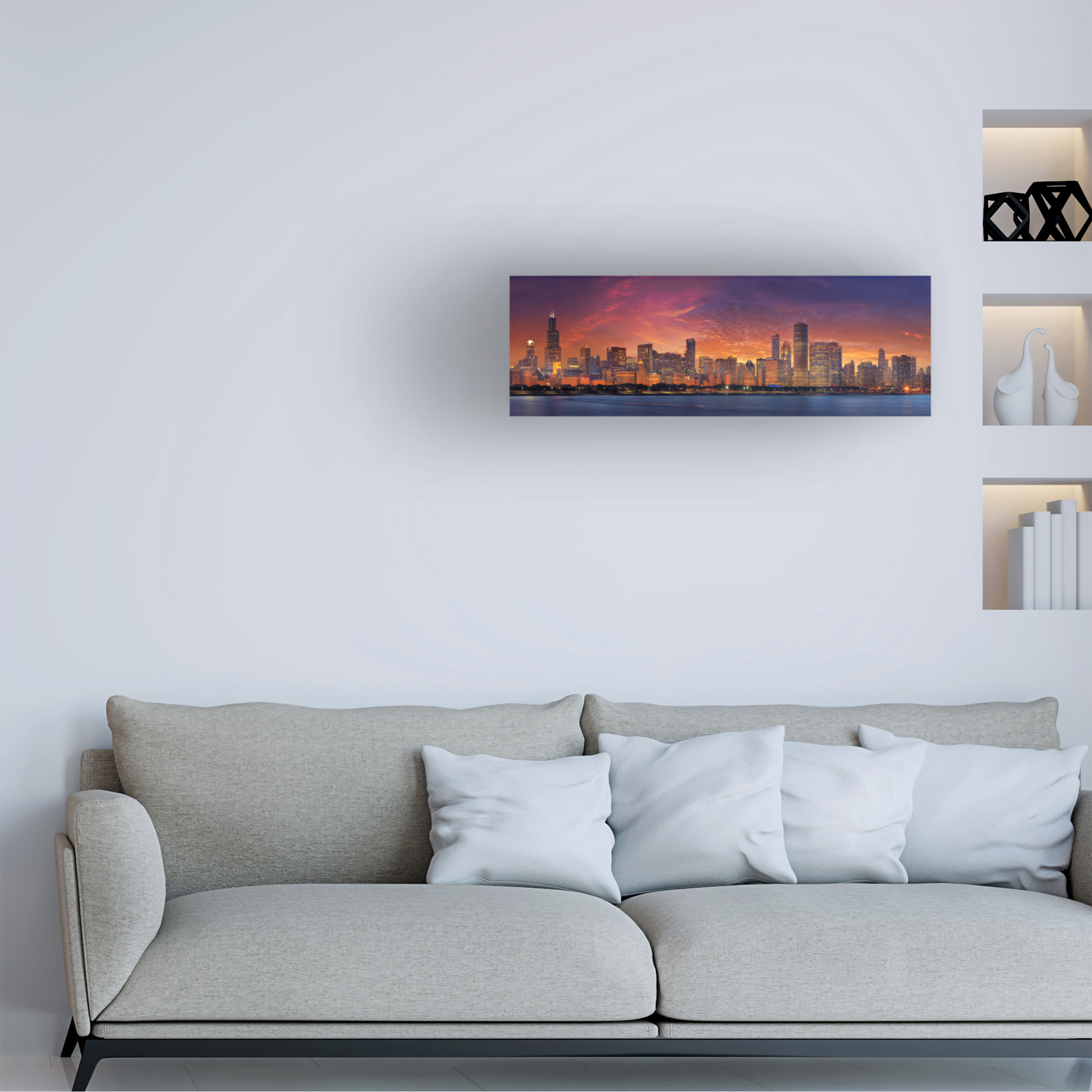 Trademark Fine Art 'Chicago' Canvas Art by Doug Cavanah