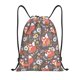 thumbnail image 1 of Fotbe Foxes Bolsa Mochila con Cordón Estampada, Bolsa de Gimnasio Deportiva, Bolsa Cinch, Bolsa con Cordón para Hombres y Mujeres-Small, 1 of 6