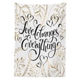 thumbnail image 3 of Ambesonne Romantic Tablecloth Rectangular Table Cover, Foliage Pattern, 52"x70", Sepia Peach Black, 3 of 4