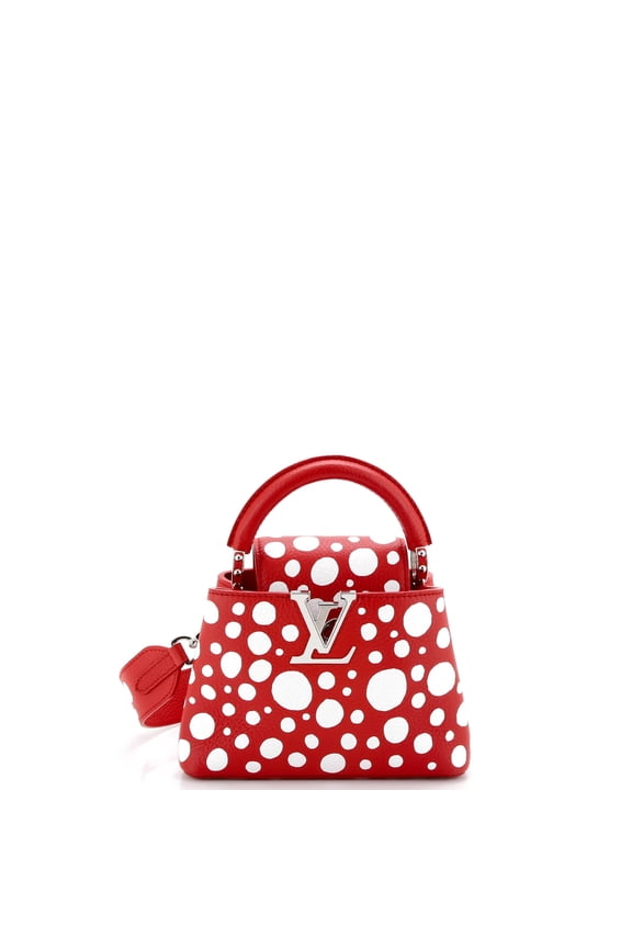 Pre-Owned Capucines Bag Yayoi Kusama Infinity Dots Taurillon Leather Mini By Rebag