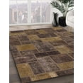 thumbnail image 2 of Ahgly Company Indoor Rectangle Abstract Bakers Brown Abstract Area Rugs, 7' x 10', 2 of 6
