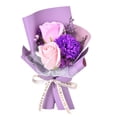 thumbnail image 2 of Mini ramo de flores de jabón, ramo de flores artificiales, regalo del Día de la madre, arreglo floral de flores de jabón de baño para fiesta de boda 15cm, 2 of 8