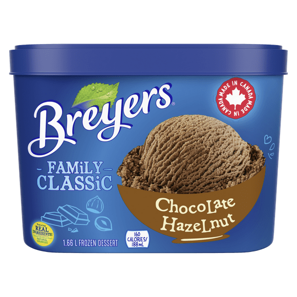 Breyers Classique Chocolat Noisettes 4 1.66L 1.66 L