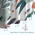 thumbnail image 6 of Pioneer Flower Floral Print Pattern Shower Curtain 84"x72" ,Bathroom Decorative Shower Curtains Set with 12 Hooks,Modern Waterproof Washable Shower Curtain, 6 of 6