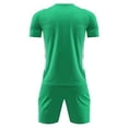 thumbnail image 4 of ITSAME Boys Soccer Uniform Set Short Sleeve Top and Shorts 2-Piece Kids Football Training Outfits Green Size 8, 4 of 8