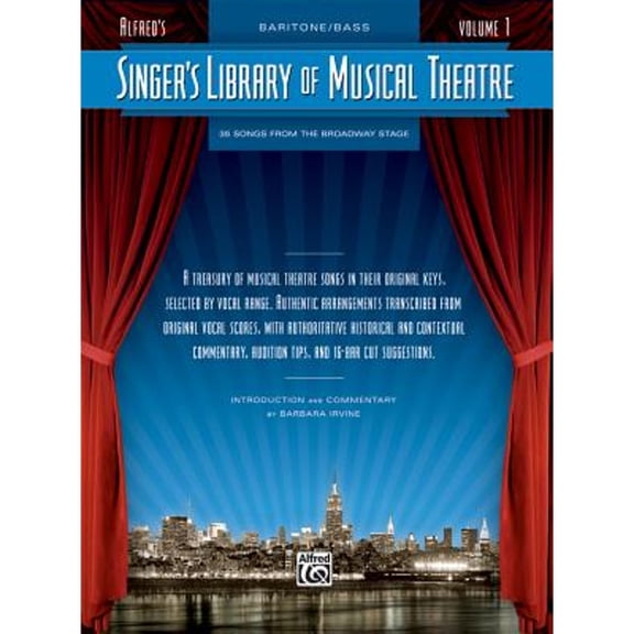 Pre-Owned Singer's Library of Musical Theatre, Vol 1: Baritone/Bass Voice (Paperback) by Alfred Music