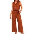 thumbnail image 2 of Leesechin Womens Jumpsuits Trendy Plus Size WinterSolid Sequins Patchwork Long Sleeve V-Neck Bodysuit, 2 of 9