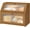 Brown, variant on White Bread Box, Extra Large Bamboo Wood Bread Box, White Bread Storage Container