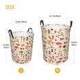 thumbnail image 5 of Fotbe Retro Autum Mushrooms Laundry Basket with Handles, Waterproof Large Laundry Hamper, Wash Bag for Corner Dorm, Rolling Laundry Basket with Handles-Small, 5 of 8