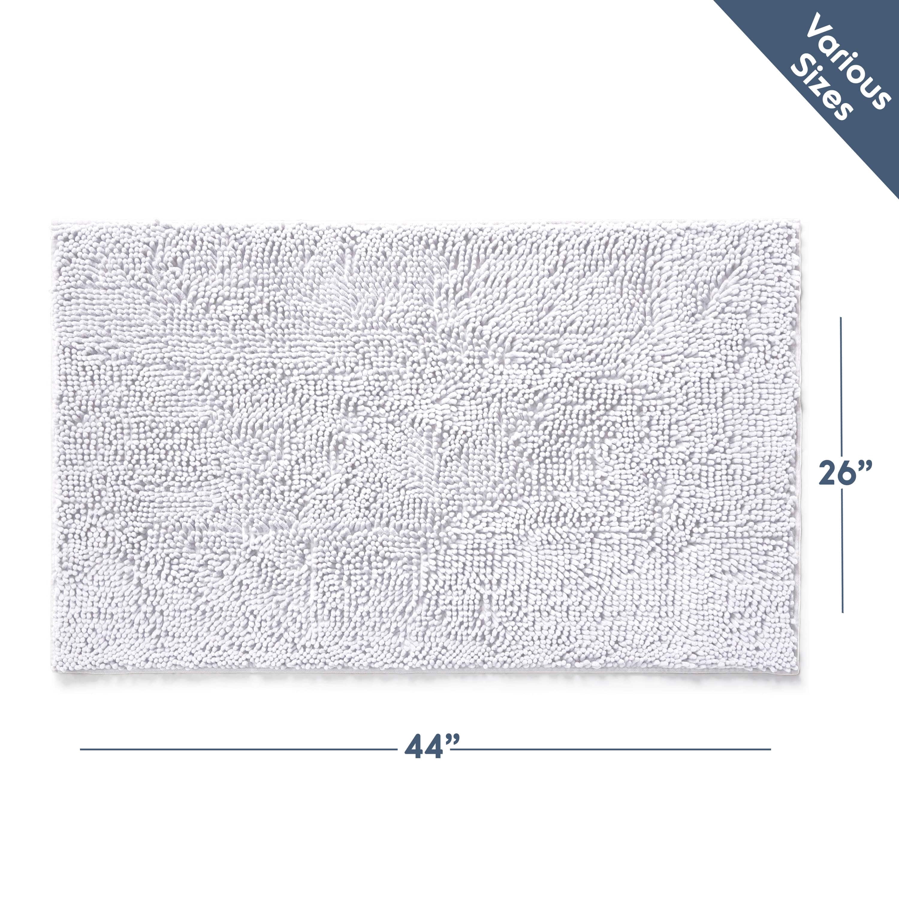 LammaLoe Bath Rug, Chenille Bathroom Rug, Absorbant Bath Mat For Bathroom Decor, Shower Mat 26x44