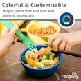 thumbnail image 4 of Re-Play Toddler Forks and Spoons Set - 4x4 Children's Utensils Set - Dishwasher and Microwave Safe - Made in USA - Set of 8 - Under the Sea, 4 of 10