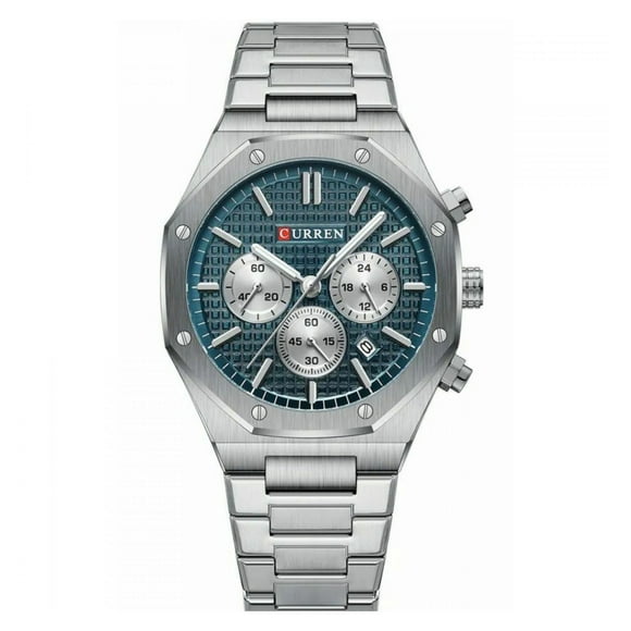 Curren Reloj KREd8402 Hombre Plateado