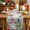 thumbnail image 4 of Grey Gnomes Christmas Cotton Linen Table Runner for Dining Kitchen, Red Xmas Balls Snowflake Tree Wedding Outdoor Party Tablerunners Decoration, Dresser Scarf Coffee Tablecloth Runners 13x70 Inches, 4 of 9