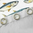 thumbnail image 4 of Manfei River Fish Blackout Curtains Set of 2 (52x84 Each), Rustic Lodge Cabin Window Curtains, Fishing Hunting Curtains and Drapes, Luxury Bedroom Decor, 4 of 6