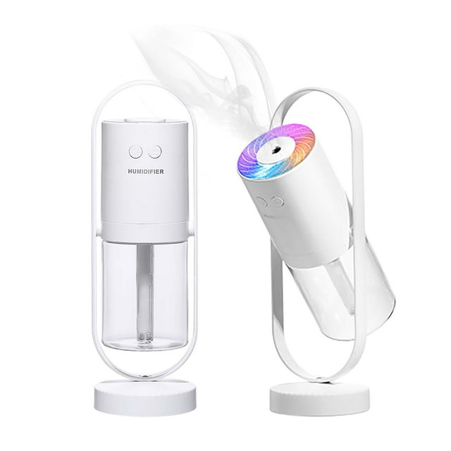 SMihono Mini Humidifiers for Bedroom Humidifier Desktop Mini Humidifier Aroma Diffuser 360° Angle Adjustable on Clearance