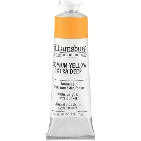 UPC: 0877463000218 | Williamsburg Handmade Oil Paint 37 ml Cadmium Yellow Extra Deep