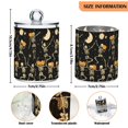 thumbnail image 5 of Yayeee 4 Pack Qtip Holder Bathroom Cotton Swab Canister with Lid Clear Dispenser Set, Halloween Dancing, 5 of 6