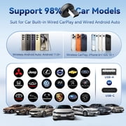 CarlinKit Mini Ultra3, Wireless CarPlay Adapter, Wired to Wireless Car Android Auto Adapter, Dual-Band WiFi, Fast Connect, for Wired CarPlay&Android Auto Cars