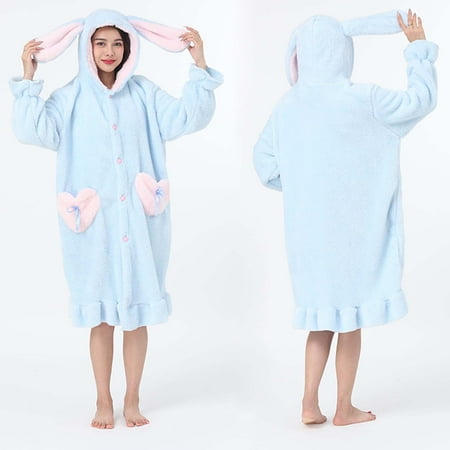 

Pajamas for Women SHOPESSA Women s Winter Thickened Double Faced Velvet Animal Pajamas Household Robes Family Gifts Great Gift for Less on Clearence
