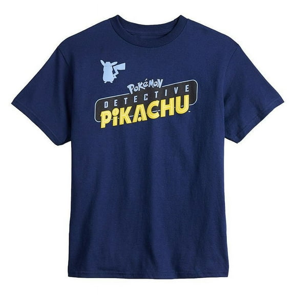 Boys 8-20 Detective Pikachu Tee, Boy's, Size: Large, Blue