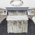 thumbnail image 3 of Designart 'The Modern Grey Forest IV' Glam Duvet Cover Set, 3 of 4