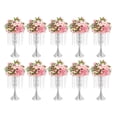 thumbnail image 3 of 10-Piece Glass Beaded Crystal Flower Stand – Elegant Mermaid Design, Electroplated Iron with Acrylic Beads for Wedding and Event Centerpieces, Easy to Assemble and Clean, 3 of 20