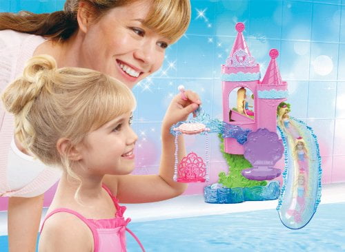 barbie splash and slide bath playset