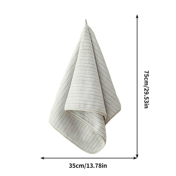 VQPeo Microfiber Hand Towels Bathroom Quick Dry Small Towel for Bathroom Kitchen(Gray)