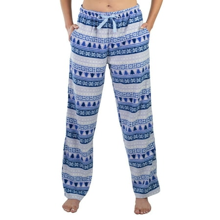 

Women’s Fleece Pajama Bottoms Lounge Pants Classic Patterns Sleepwear