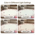 thumbnail image 7 of ODIKA 5'x7' Washable Area Rug Non-Slip, Low Pile, Stain Resistant Whimsical Vine Border Butterfly Motifs Pastel Toss Clusters for Guest Room, Lounge, Apartment, 7 of 7