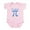 Petal Pink, variant on CafePress - Cutie Pi Body Suit - Baby Light Bodysuit, Size Newborn - 24 Months