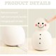 thumbnail image 4 of Luz de noche navideña para niños y bebés, luz LED de noche con forma de muñeco de nieve, recargable por USB y pantalla táctil, lámpara portátil de silicona con 7 cambios de luz, ideal para niñas y niñ, 4 of 5