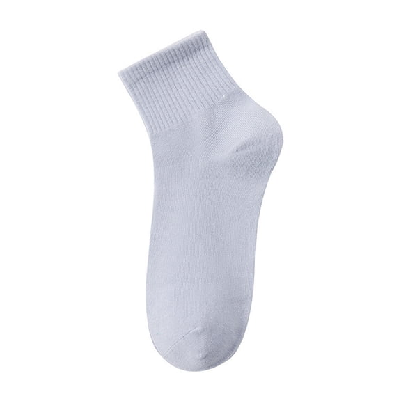 Women's Ultra-Soft Cotton Crew Socks, Breathable Moisture-Wicking Ankle Socks, Comfort Casual Socks for Daily, Sports & Work(Light Blue)