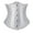 Gray, variant on Stay Corset Underbust Corset Top Women Satin Lace Up Boned Underbust Corset Gothic Corset Black 6XL