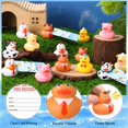 thumbnail image 2 of Set de Patitos de Goma con Animales de Granja, Etiquetas y Bandas Elásticas, 2 of 7