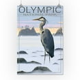 thumbnail image 2 of Olympic National Park, Heron and Fog Shoreline (16x24 Giclee Gallery Art Print, Vivid Textured Wall Decor), 2 of 3