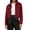 Red, variant on Iyufng Womens Lapel Suede Cropped Jackets Long Sleeve Zip Up Casual Short Coat with Side Pockets