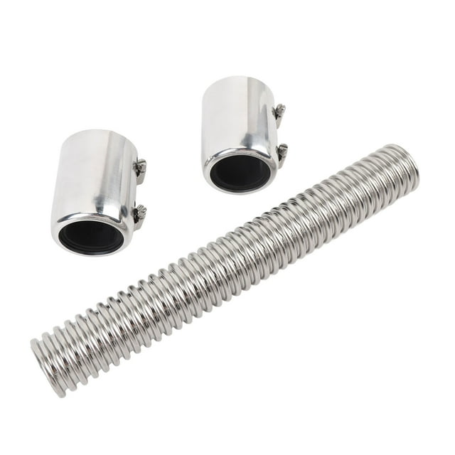 12in Radiator Hose Kit, Stainless Steel Cooling Coolant Hose Kit, Fits 1-3/4 Inches, 1-1/2 Inches, and 1-1/4 Inches Hoses Connections